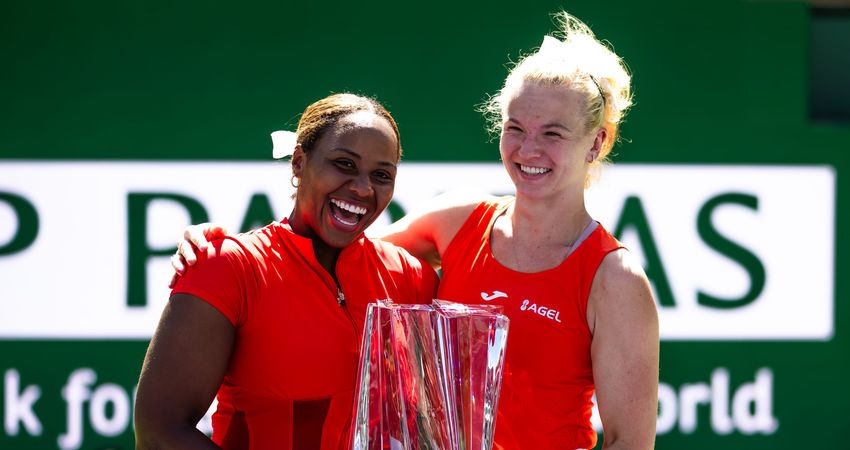 Taylor Townsend and Katerina Sinikova, Indian Wells 2026
