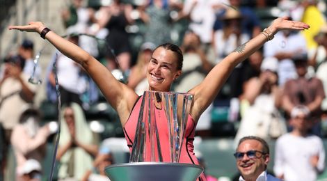 Sabalenka, IW trophy 2026