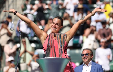 Sabalenka, IW trophy 2026