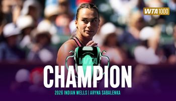Sabalenka champs corner