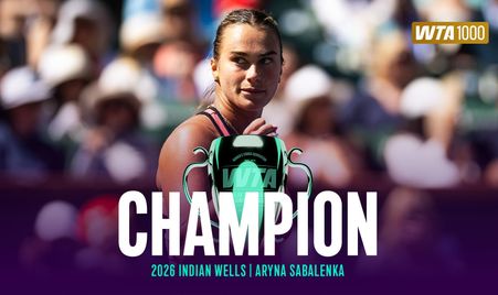 Sabalenka champs corner