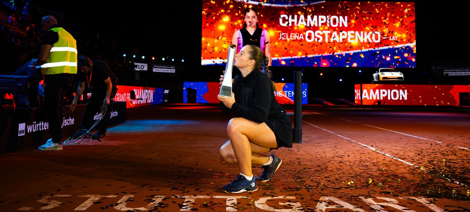 Jelena Ostapenko, Stuttgart Day 7