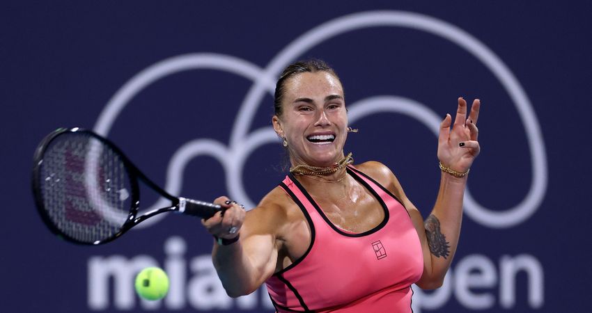 Aryna Sabalenka, 2026 Miami R2 (Getty)
