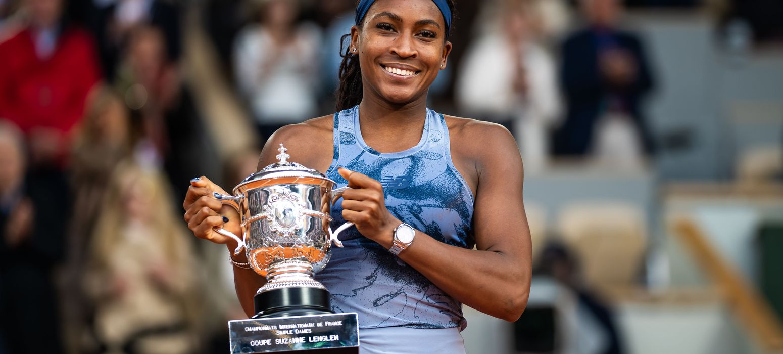 Coco Gauff, Roland Garros 2025 trophy