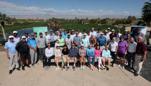 ATP and WTA alumni at the annual golf tournament at Indian Wells