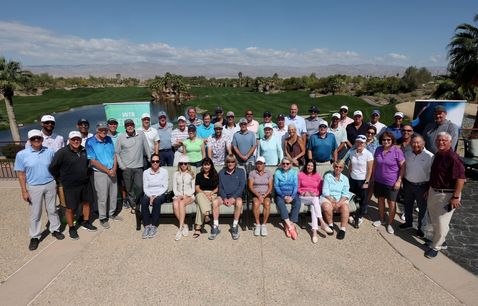 ATP and WTA alumni at the annual golf tournament at Indian Wells