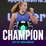 Mirra Andreeva, Linz Champ
