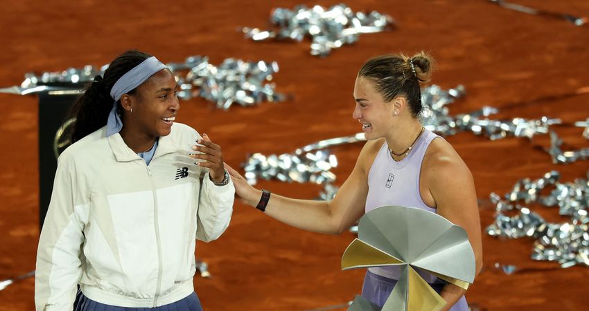 aryna sabalenka coco gauff madrid 2025