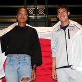 Osaka and Nishikori, 2018 US Open (Getty)