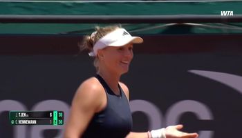 Hot shot: Caijsa Hennemann's unbelievable counter-lob in Rabat