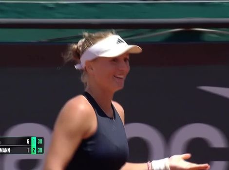 Hot shot: Caijsa Hennemann's unbelievable counter-lob in Rabat
