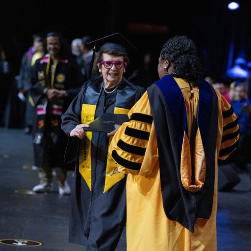 Billie Jean King, Cal State LA Graduation