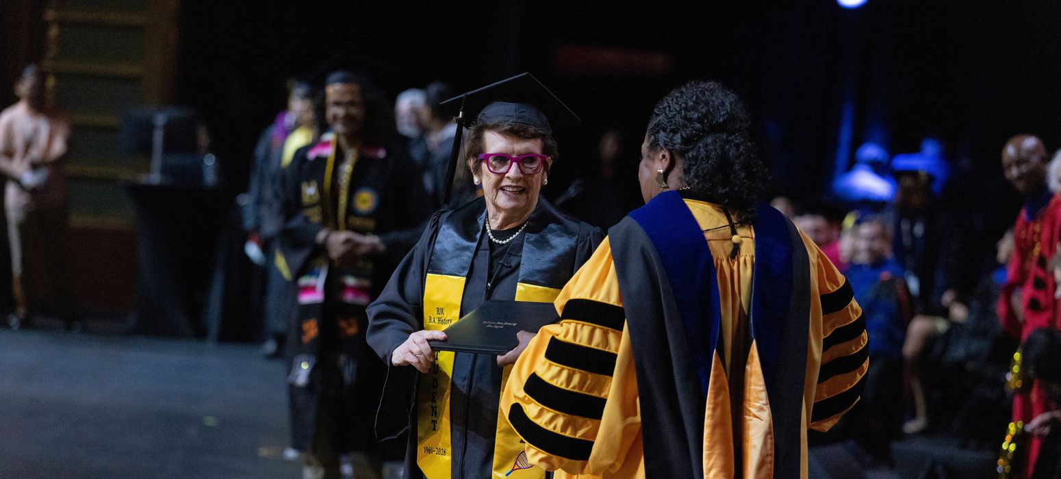 Billie Jean King, Cal State LA Graduation
