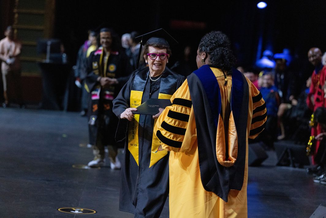 Billie Jean King, Cal State LA Graduation