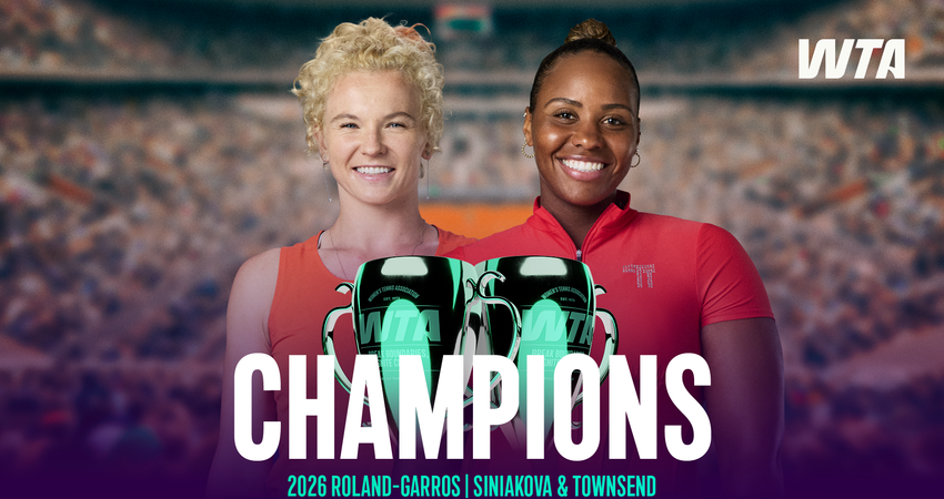 Katerina Siniakova and Taylor Townsend, Roland Garros champs 2026