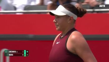 Full match replay: Maria outmaneuvers Anisimova for 2025 Queen's Club title