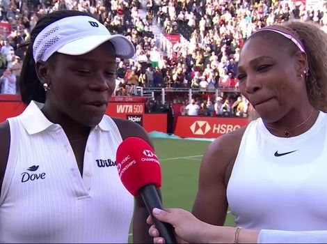 Big smiles and high energy: Serena and Mboko soak in an electric Queen's win