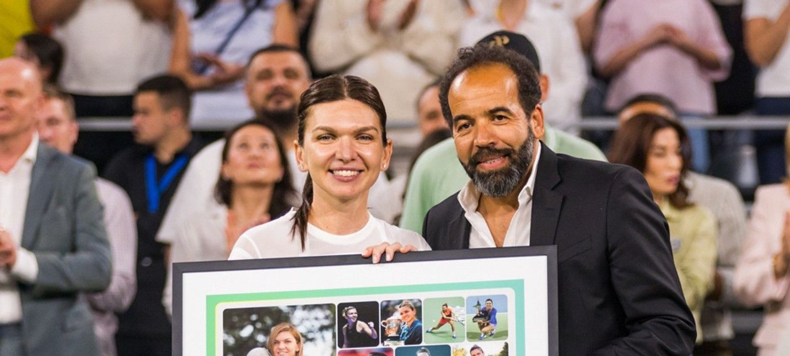 Simona Halep goodbye exhibition