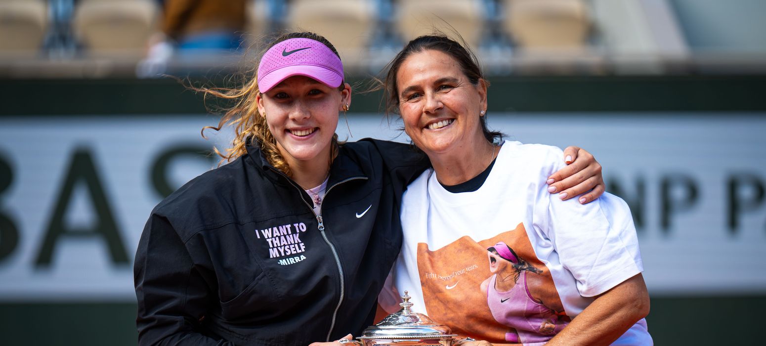 mirra andreeva conchita martinez roland garros 2026