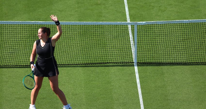 Jelena Ostapenko. 2026 Eastbourne R1 (Getty)