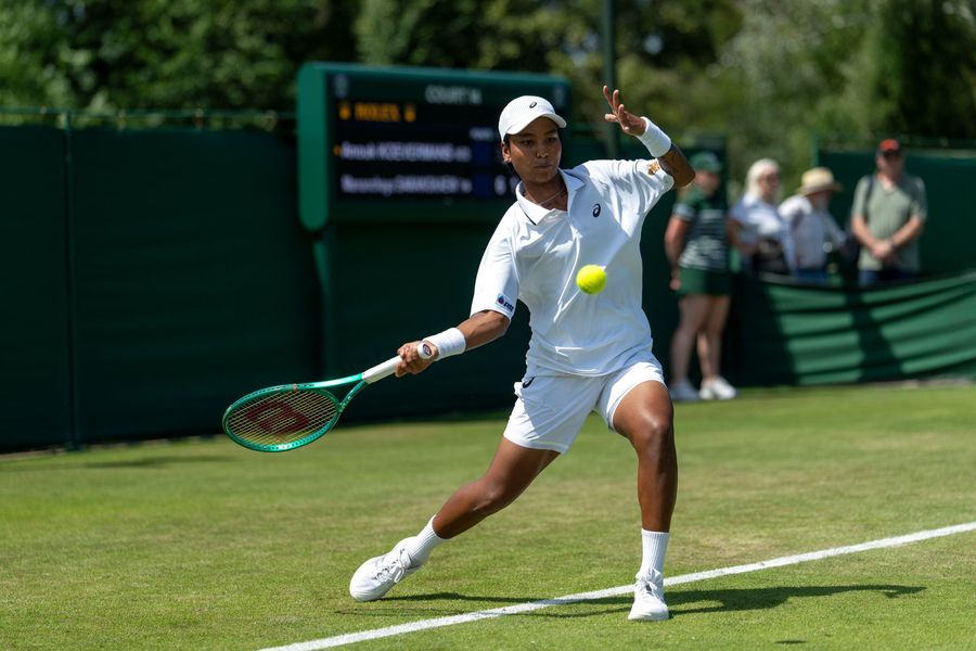 Mananchaya Sawangkaew podczas kwalifikacji Wimbledonu 2026
