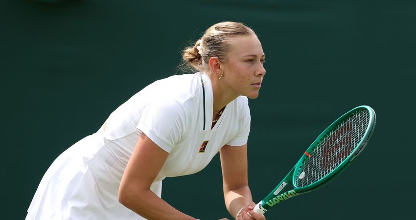 Amanda Anisimova, 2026 Wimbledon R1 (Getty)