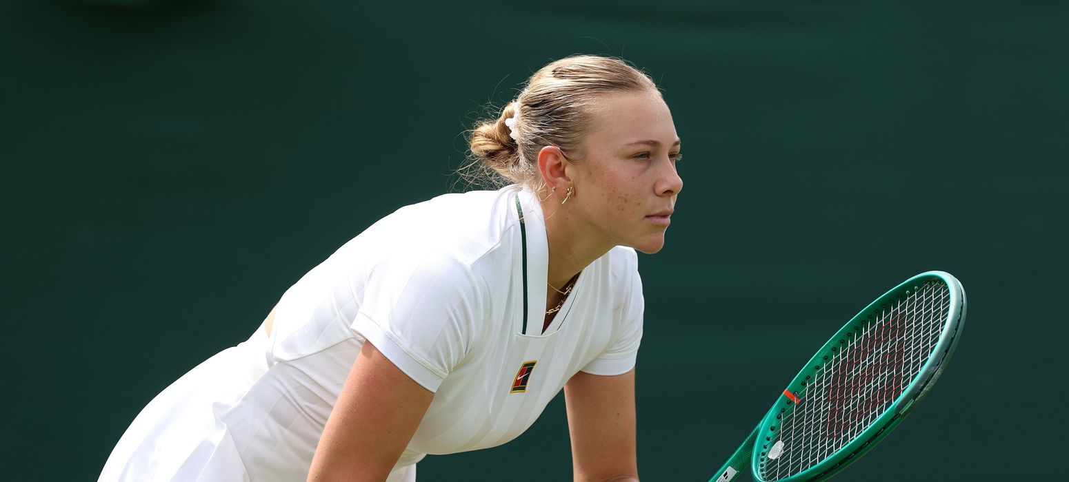Amanda Anisimova, 2026 Wimbledon R1 (Getty)