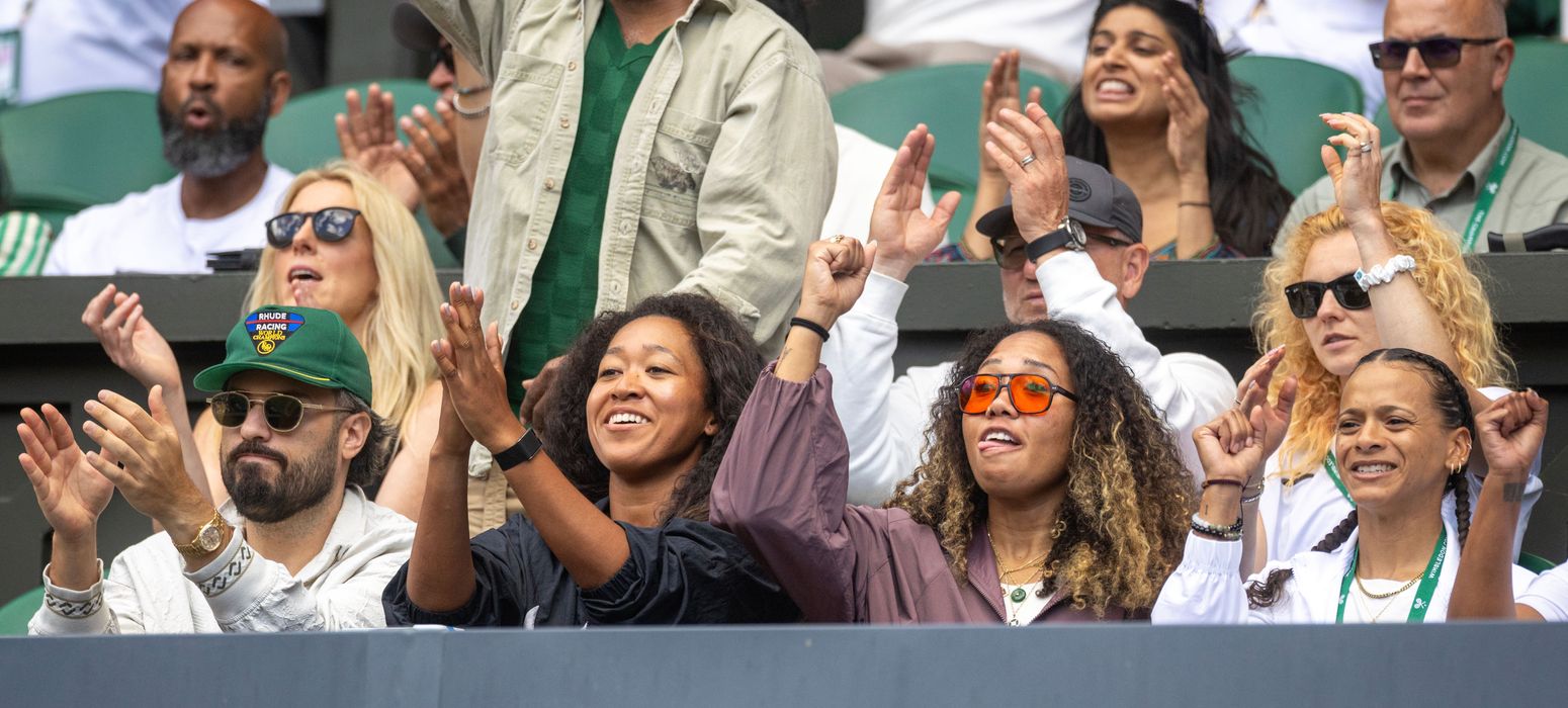 naomi osaka taylor townsend box wimbledon 2026