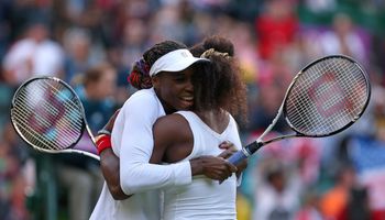 Venus and Serena beat Andrea Hlavackova and Lucie Hradecka in the final to win their fifth Wimbledon title.