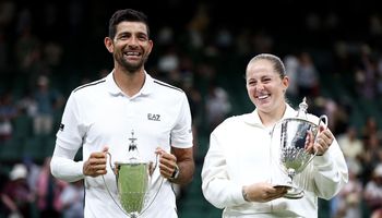 Jelena Ostapenko and Marcelo Arevalo, Wimbledon 2026