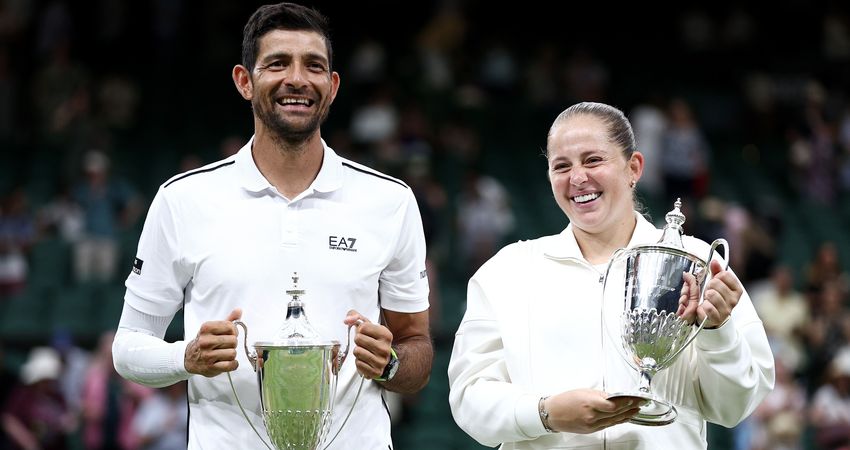 Jelena Ostapenko and Marcelo Arevalo, Wimbledon 2026