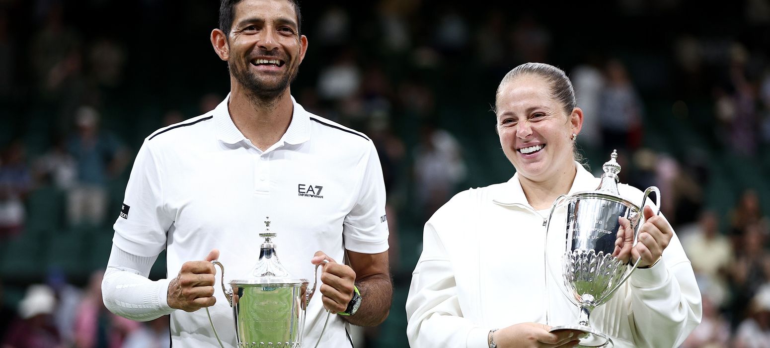 Jelena Ostapenko and Marcelo Arevalo, Wimbledon 2026
