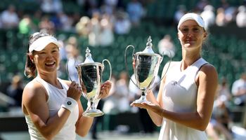 Guo Hanyu and Kristina Mladenovic, Wimbledon 2026