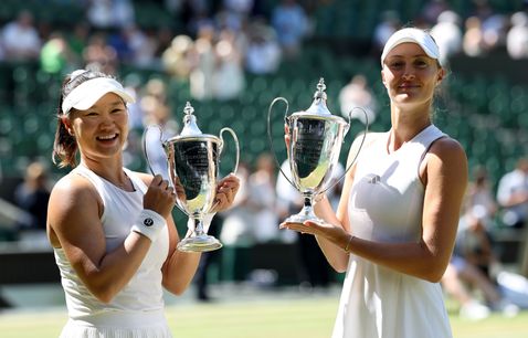 Guo Hanyu and Kristina Mladenovic, Wimbledon 2026