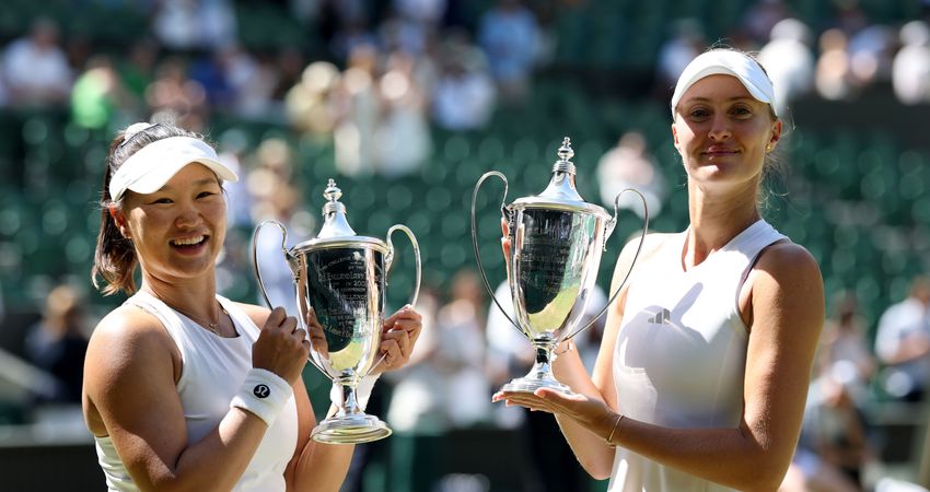 Guo Hanyu and Kristina Mladenovic, Wimbledon 2026