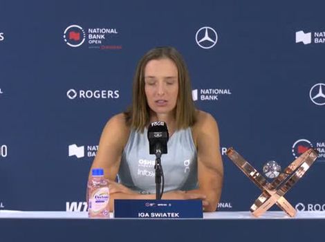 Swiatek on her goals the rest of the hard-court swing after Toronto title run