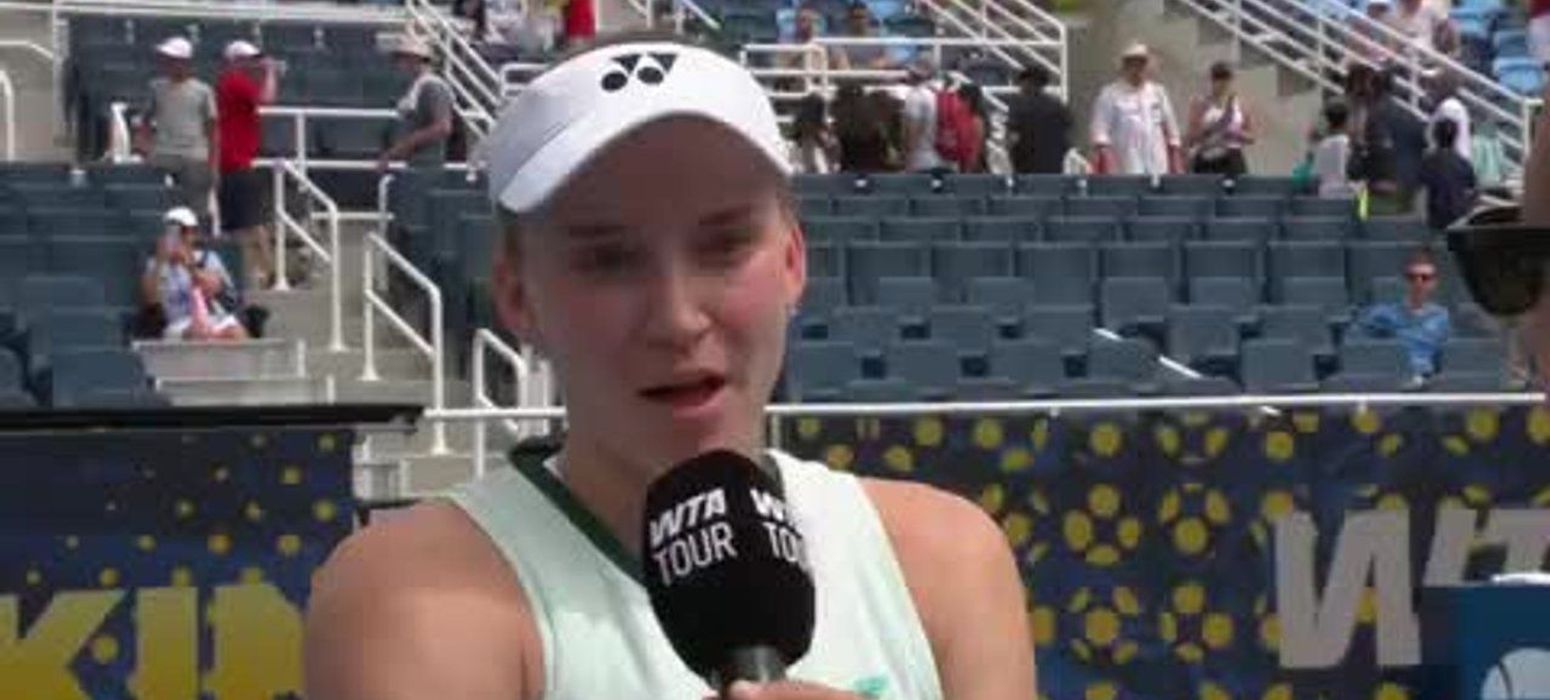 First-serve precision and relentless depth set the tone for Elena Rybakina