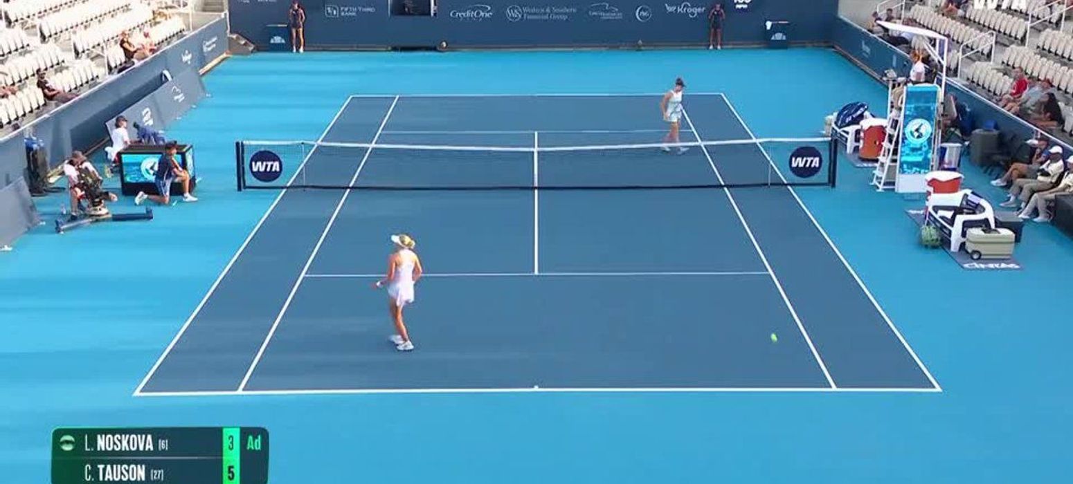 Linda Noskova vs. Clara Tauson _ 2026 Cincinnati Round 3 _ WTA Match Highlights