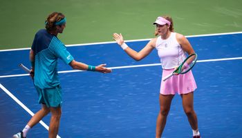 Mirra Andreeva and Andrey Rublev, US Open 2026