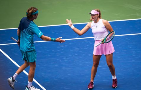 Mirra Andreeva and Andrey Rublev, US Open 2026