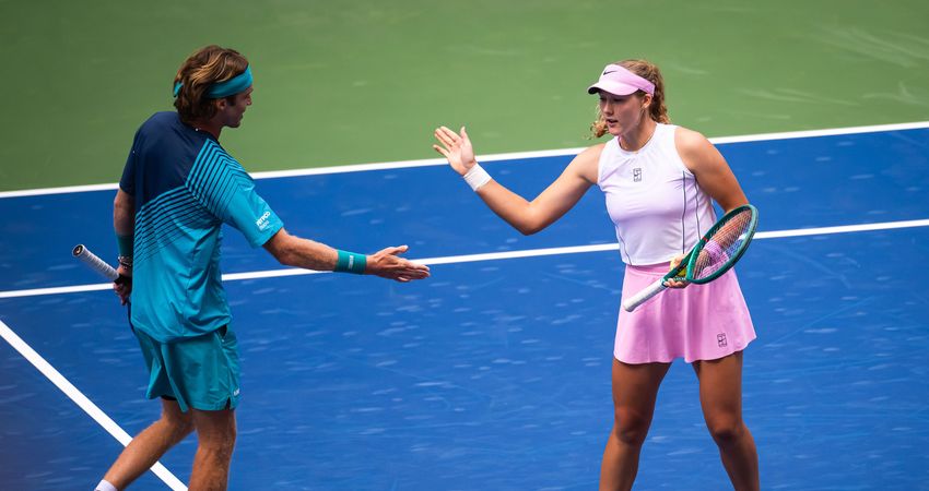 Mirra Andreeva and Andrey Rublev, US Open 2026