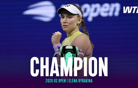 Rybakina champs corner