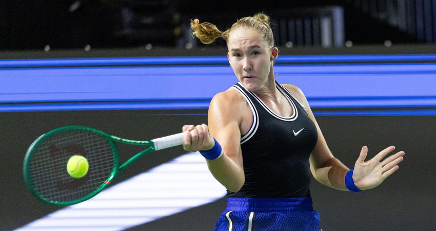 Mirra Andreeva em Singapura 2026. Foto: WTA.