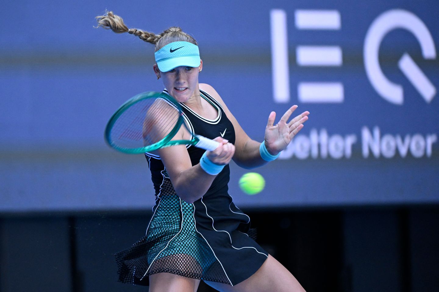 Mirra Andreeva competing at the 2026 China Open