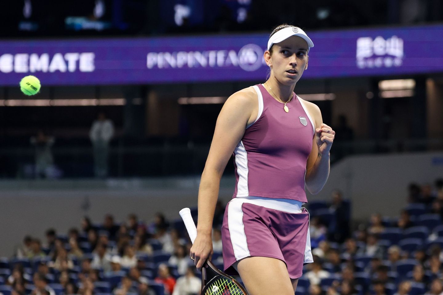 Elise Mertens playing at the 2026 China Open