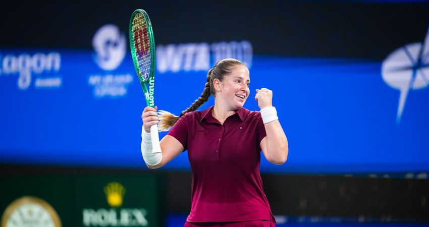 Jelena Ostapenko at the 2026 Wuhan Open