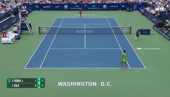 Full match replay: Eala's hard-court surge carries past Osaka in D.C.