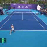 Linette saves two set points, advances past Zakharova in Guangzhou
