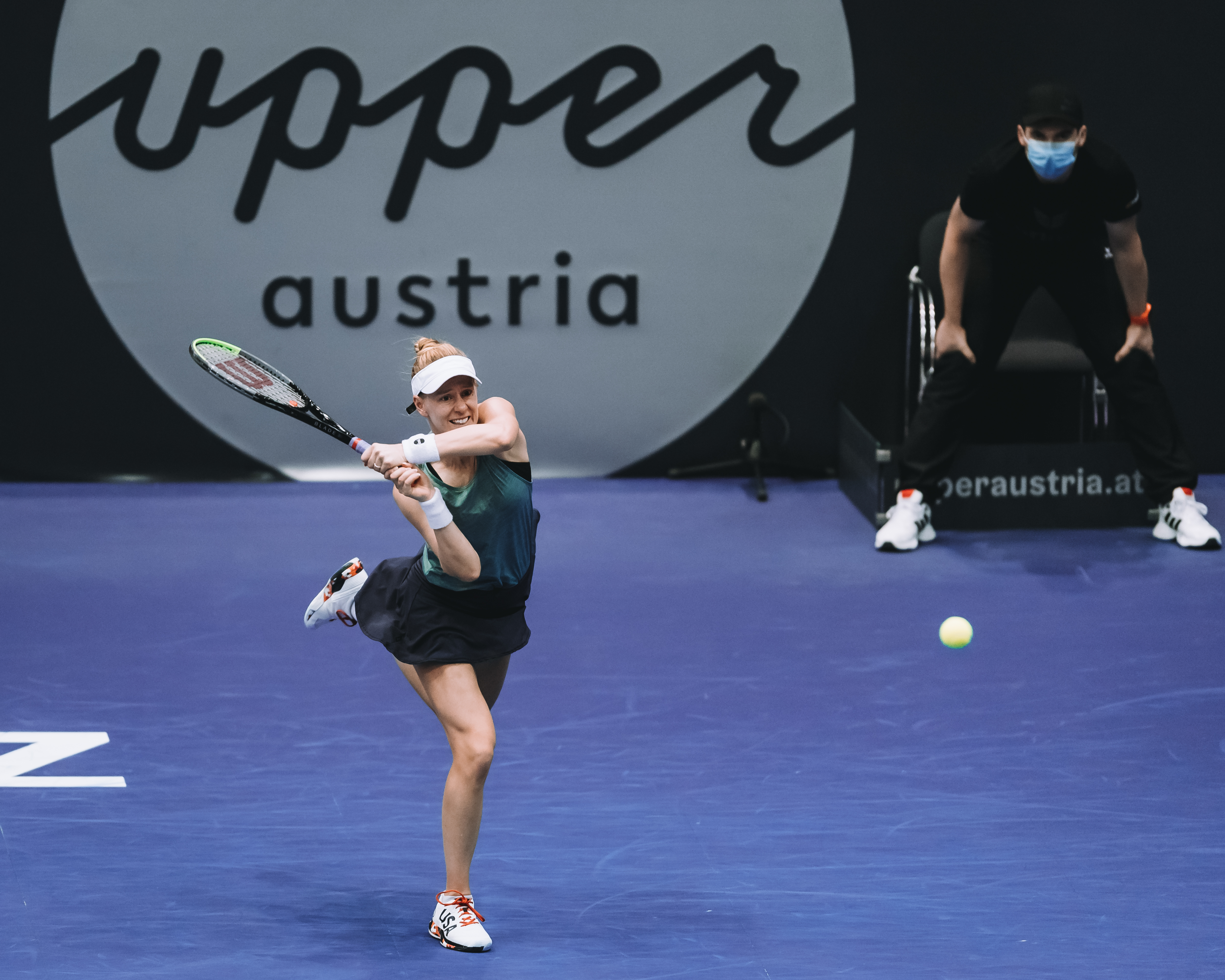 Riske, Cristian to meet in Linz final after Collins retires, Halep ...