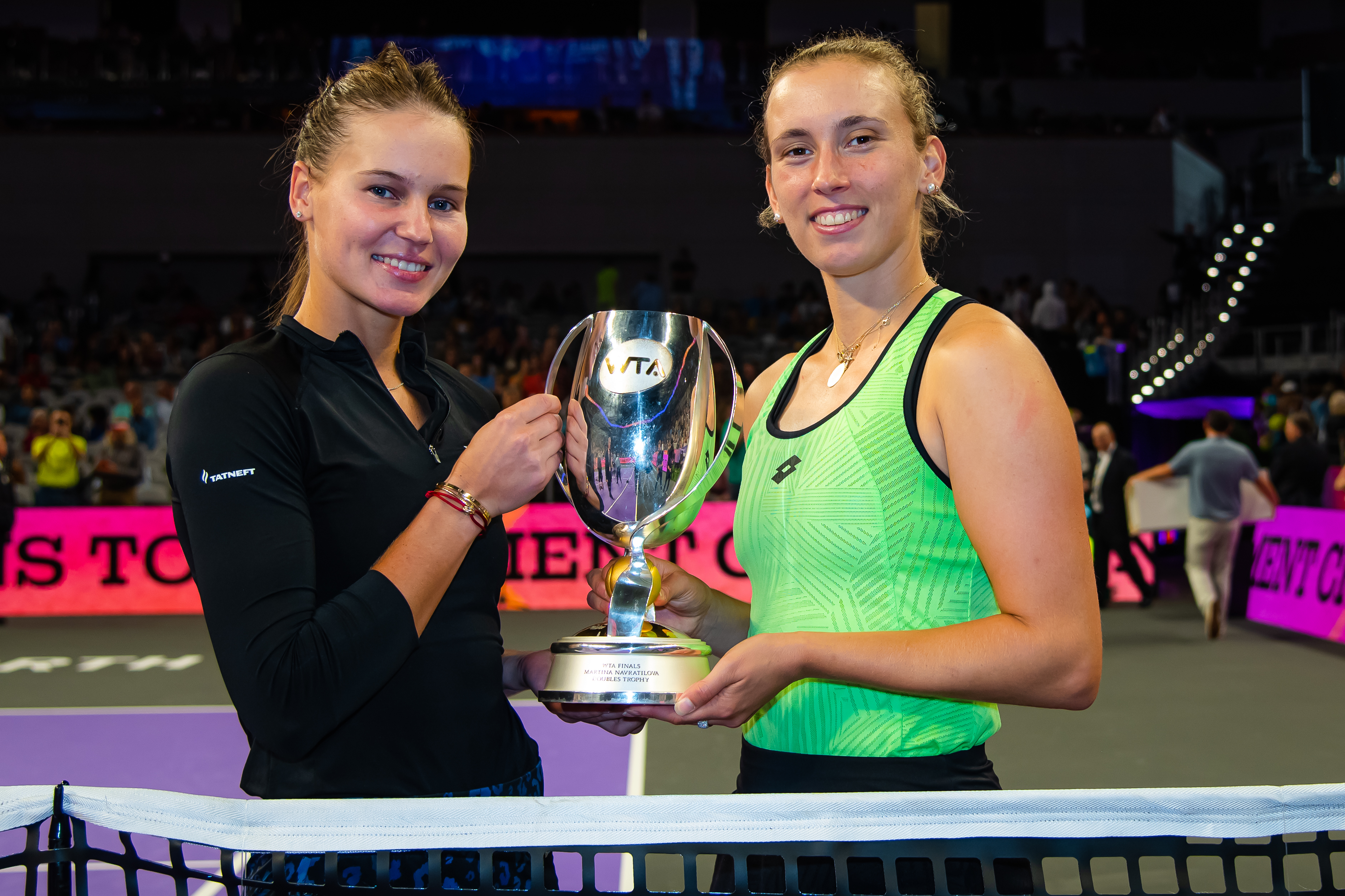 Kudermetova and Mertens claim WTA Finals doubles championship